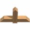 Ekena Millwork Eugene Smooth Timber Gable Bracket, Western Red Cedar, 36"W x 19"H x 5 1/2"D x 5 1/2"F, 13/12 Pitch GBW036X19X0606EUG00SWR - alternate 3